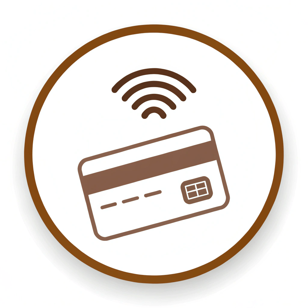 Aesthetic craft safe payment icon