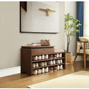 Shoe Storage Cabinet with Cushion Seat – Organizer Bench