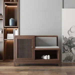 Shoe Cabinet with Cushion Seat – Door Shoe Organizer